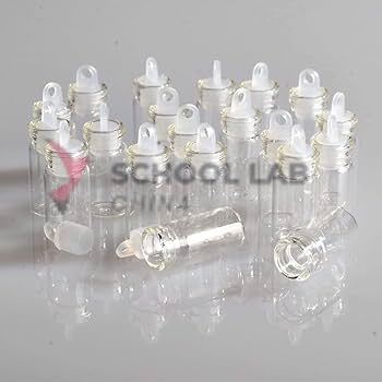 Clear Glass Weighing Bottles - Pack of 10